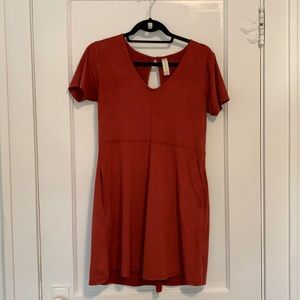 Burnt orange dress from altar’d state size xs